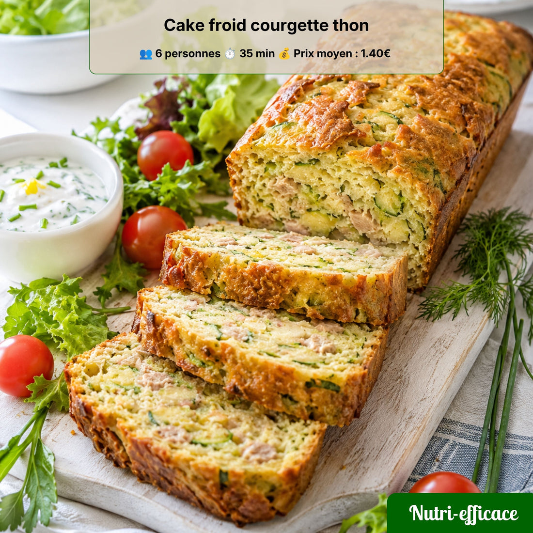 Cake salé au jambon, carotte et fromage découpé en tranches moelleuses avec un centre bien cuit et une croûte dorée.