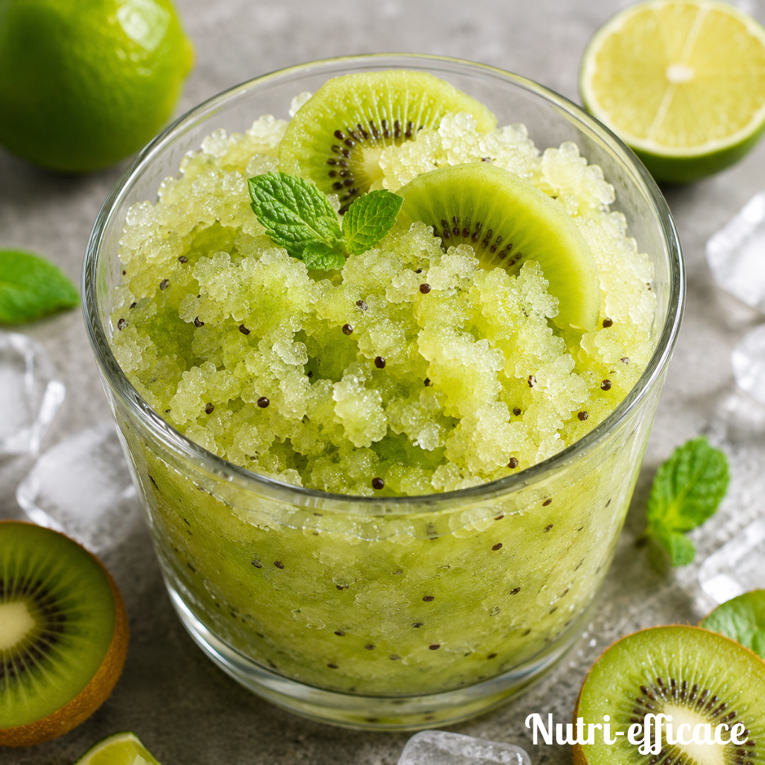 Granité kiwi citron vert maison sans sorbetière