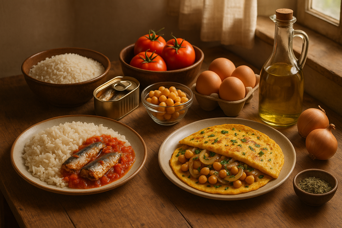 Repas maison simples, variés et économiques avec des ingrédients du quotidien