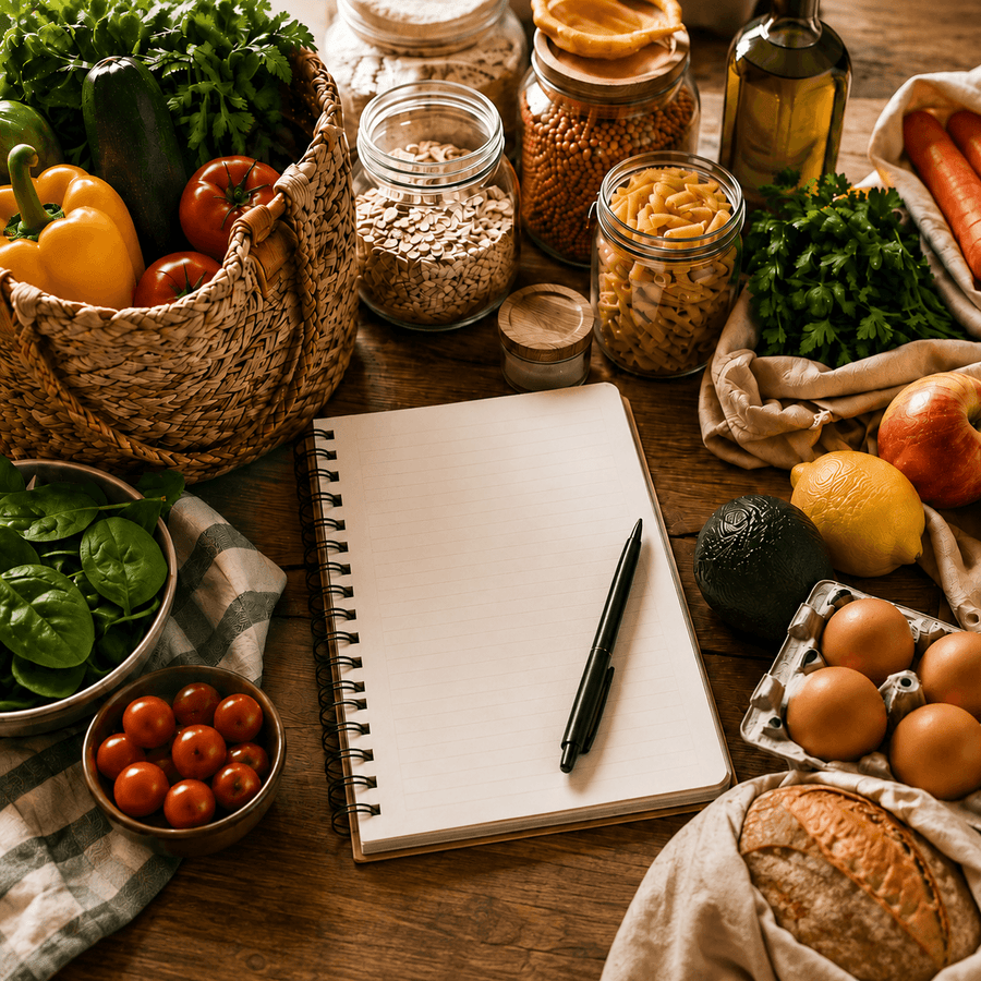 Liste de courses 25 € pour la semaine : menu 1 personne