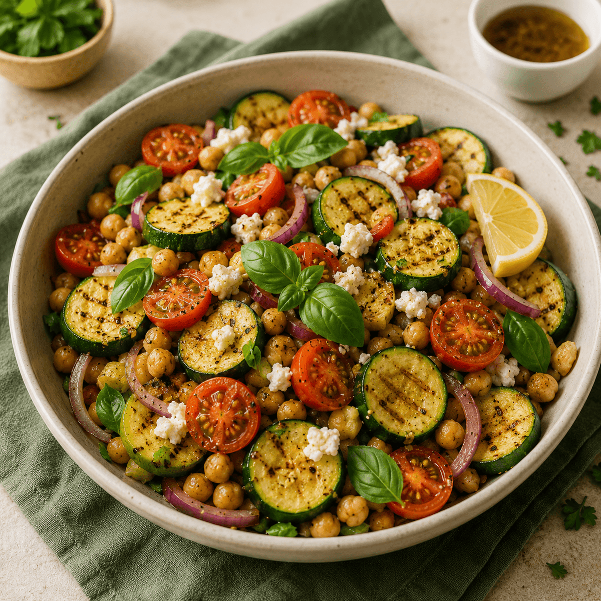 Protéines végétales en été : comment faire une salade complète avec des pois chiches