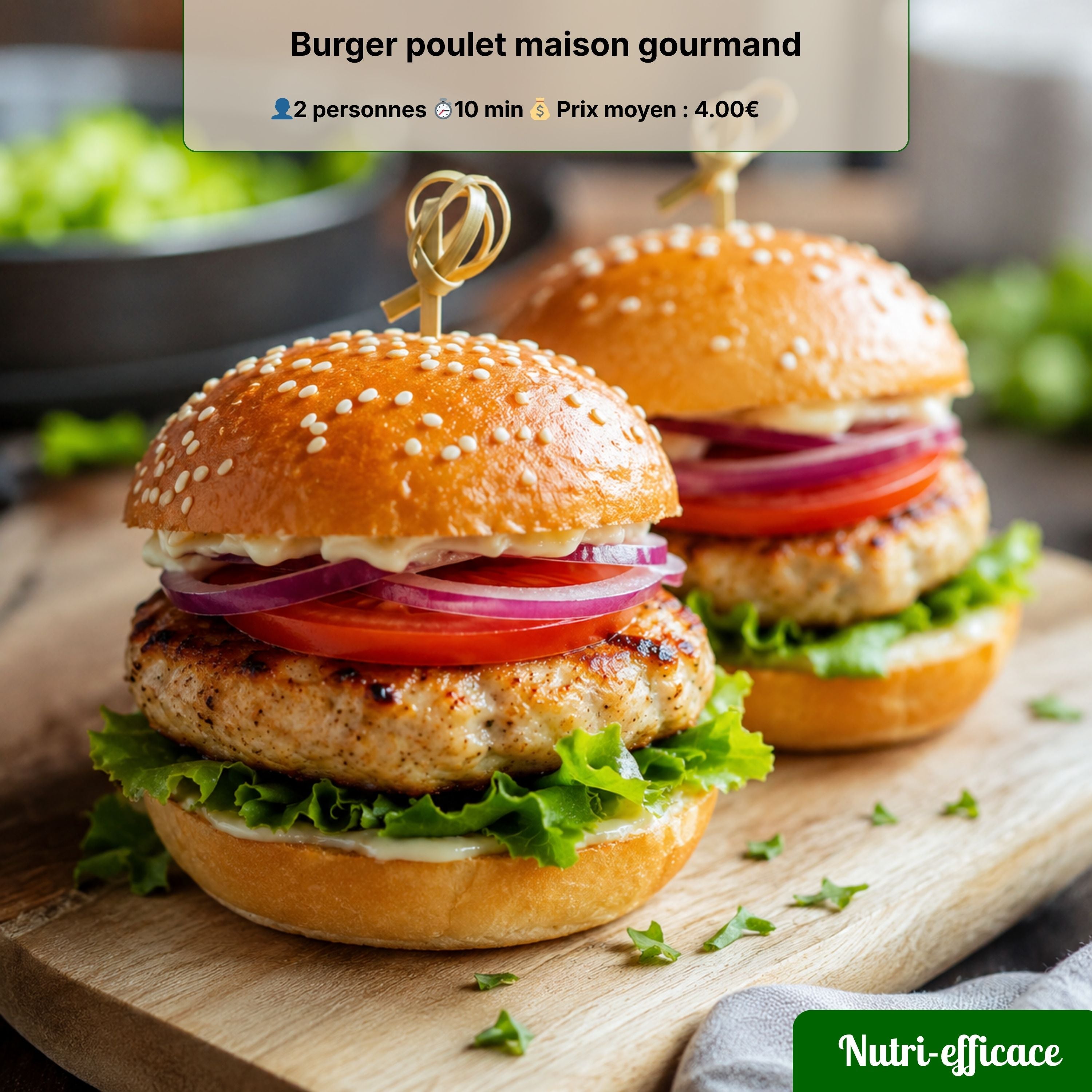 burger poulet 
