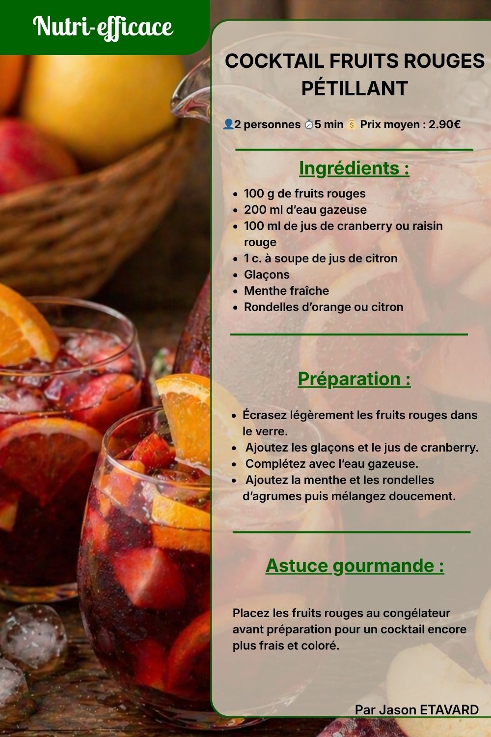 cocktail fruits rouge 