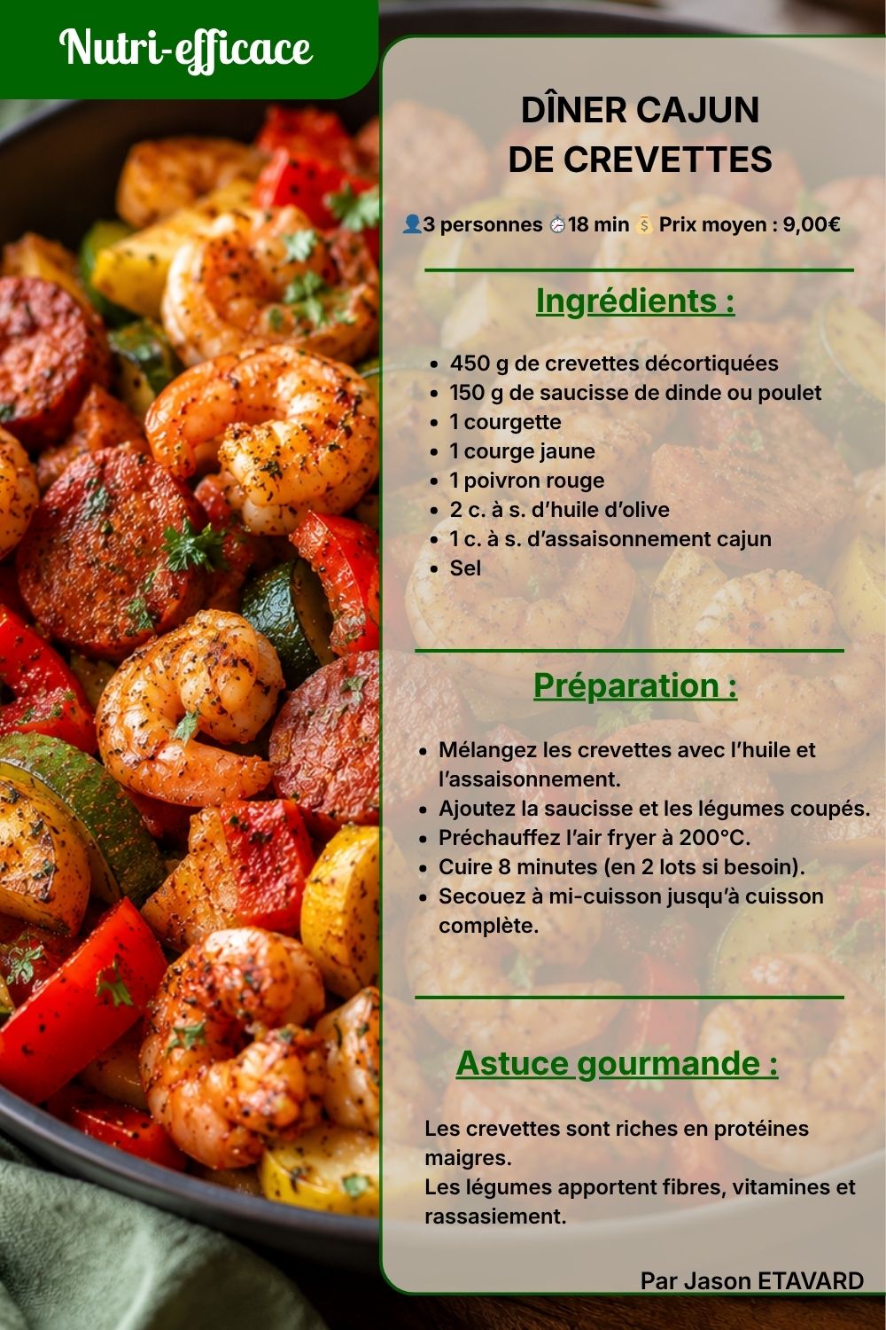 cajun de crevette 