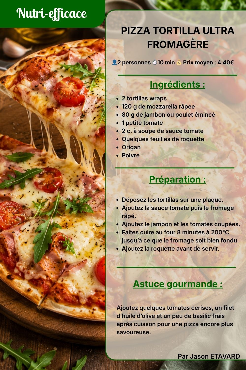 pizza tortillai 