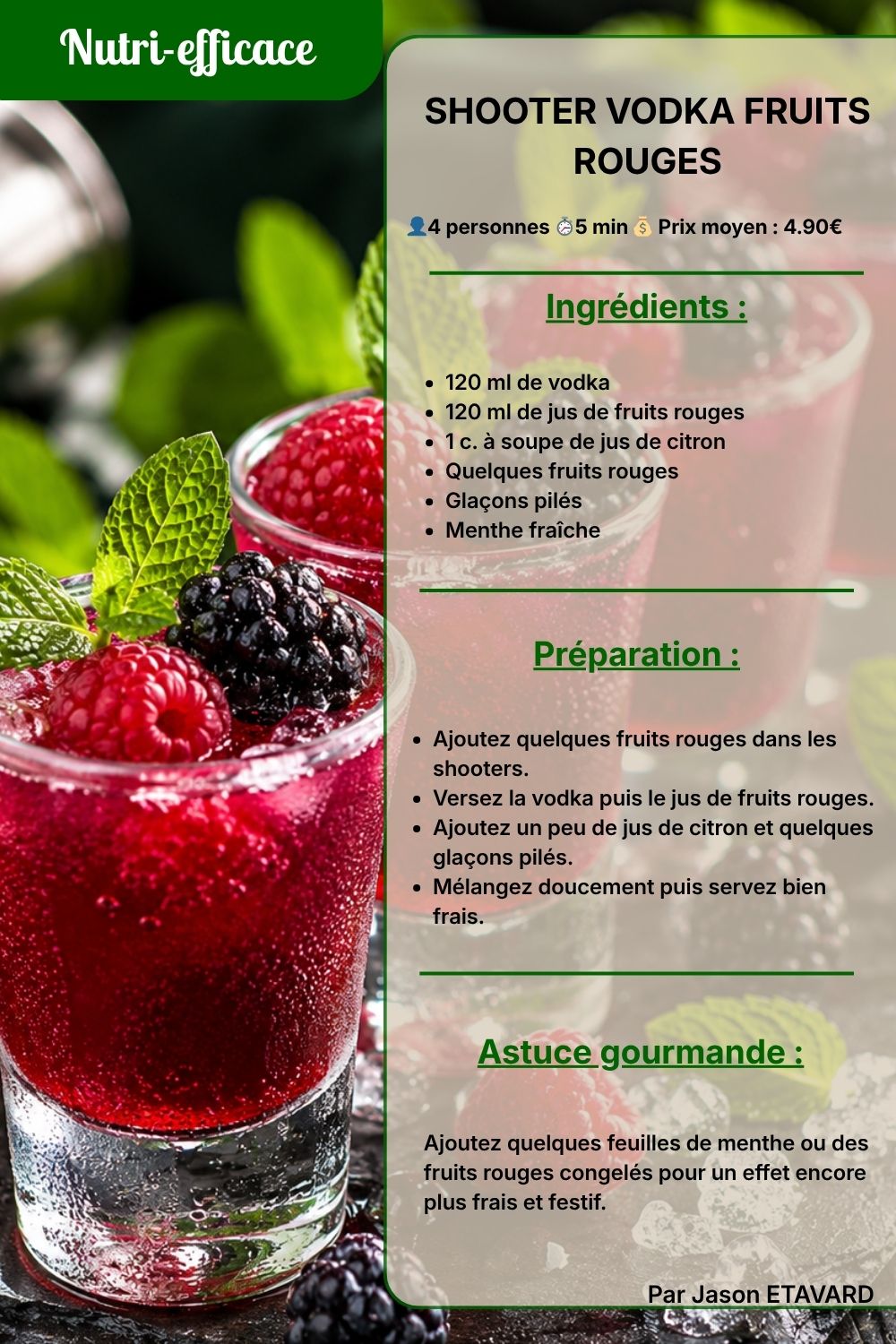 vodka fruit rouge 
