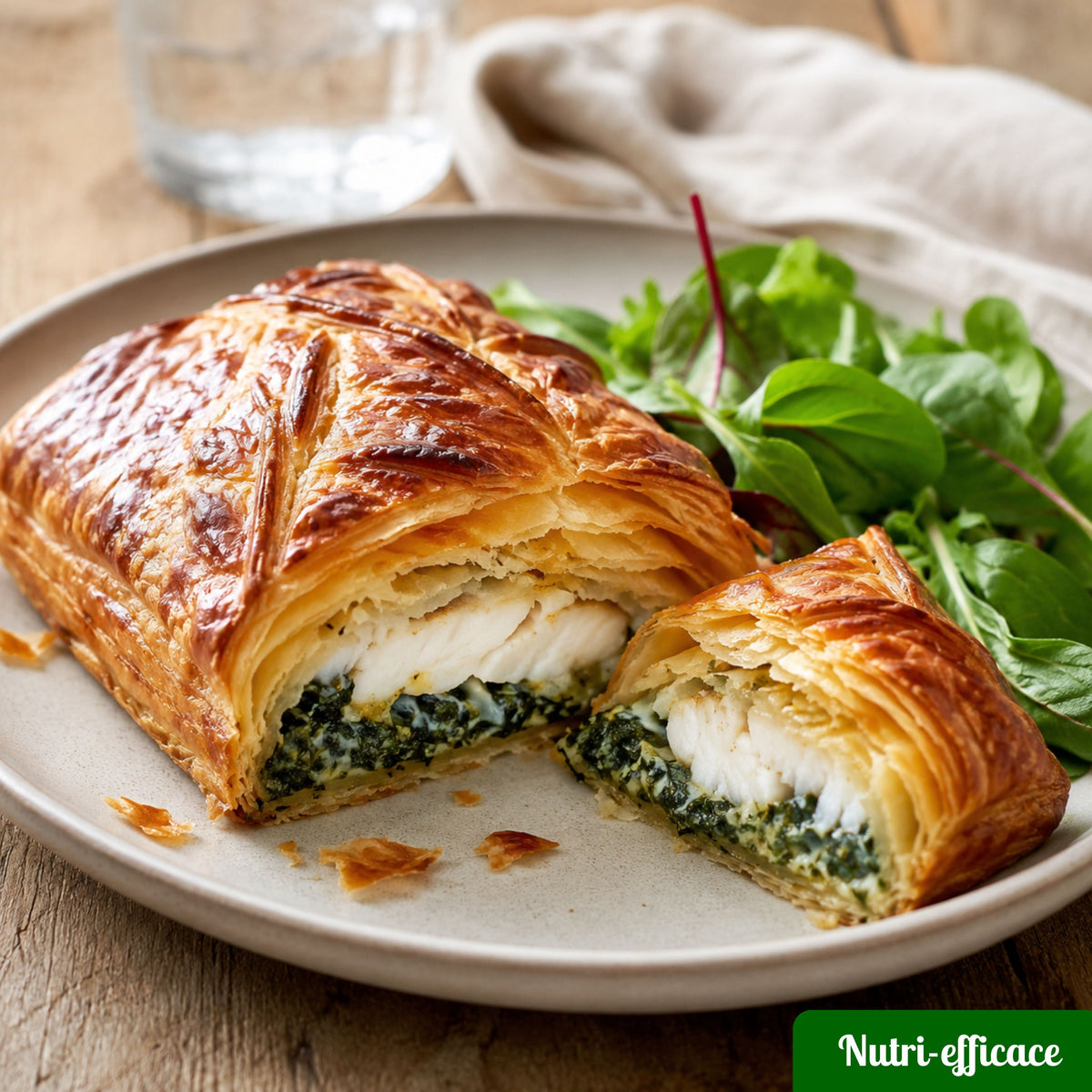 Feuilleté de poisson aux épinards — Nutri-Efficace