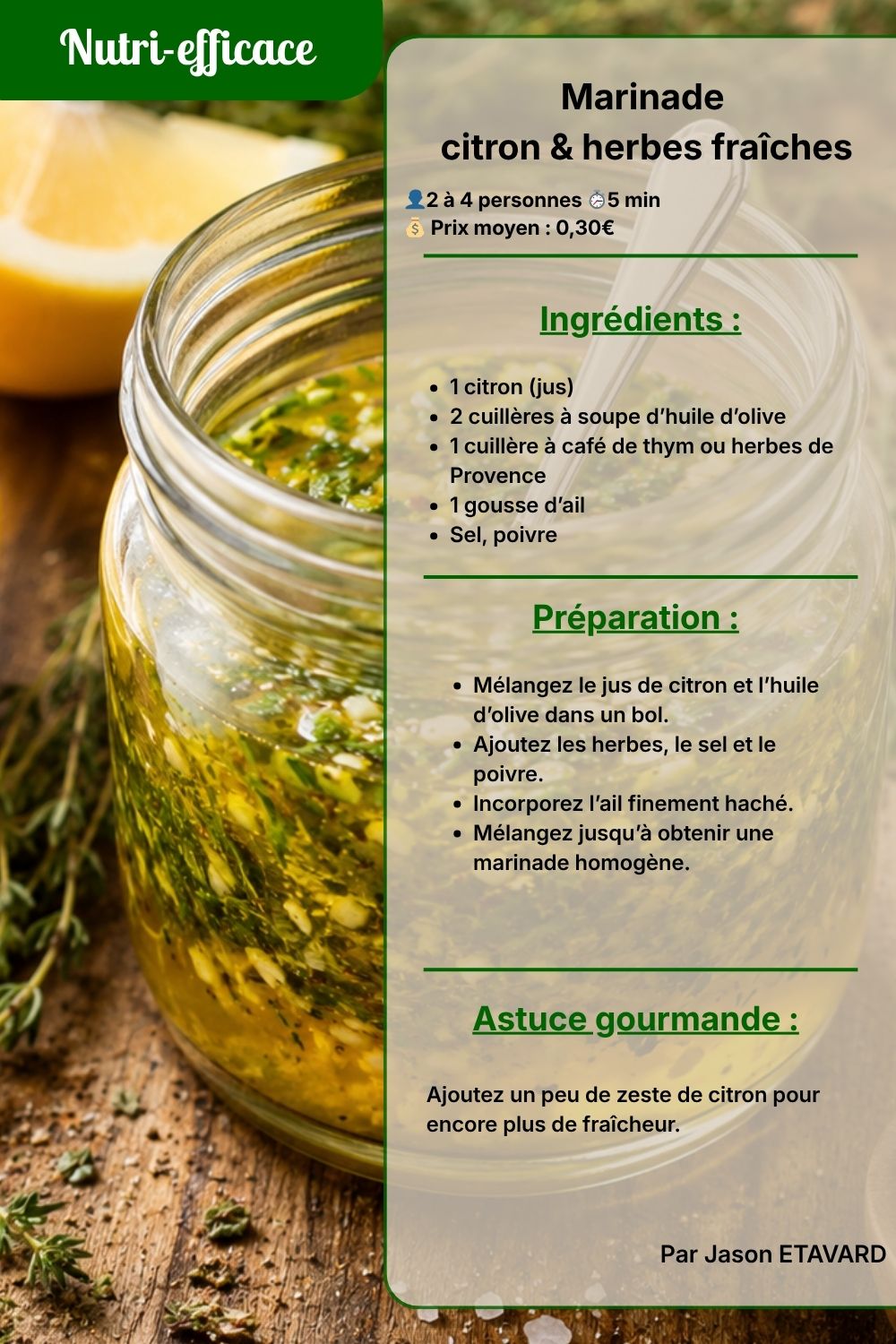 marinade citron 