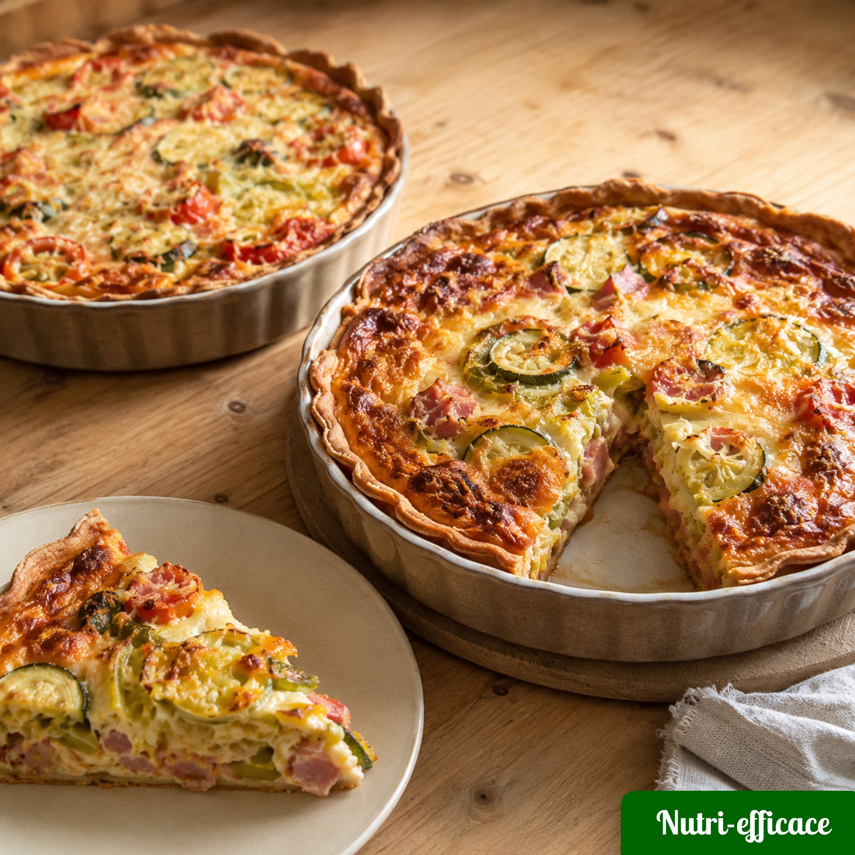 Quiches anti-gaspillage préparées avec des restes de légumes et ingrédients du frigo, une idée simple pour cuisiner sans jeter.