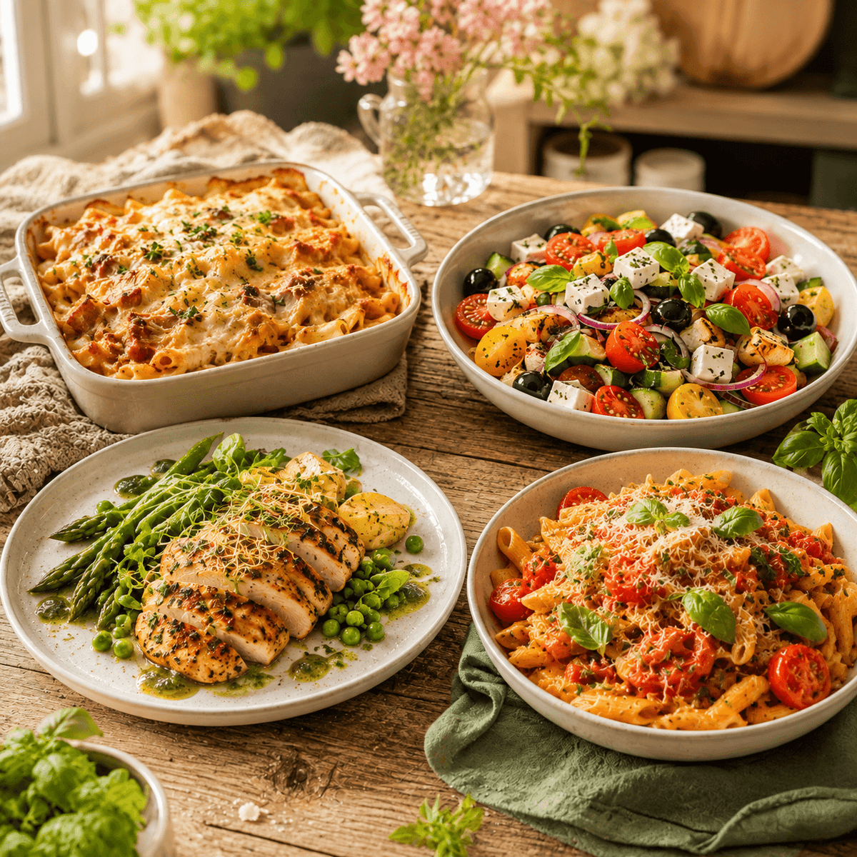 Recettes équilibrées pour toutes les saisons