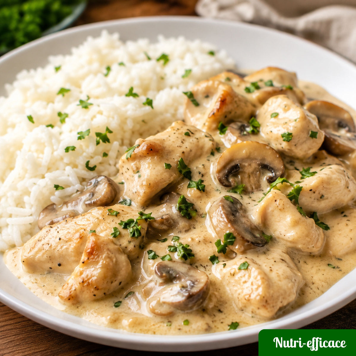 riz poulet champignon 