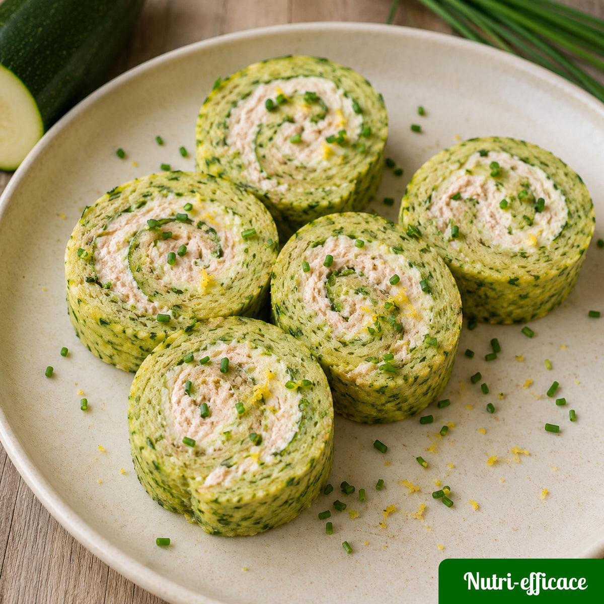 Roulés de courgette au thon frais — Nutri-Efficace