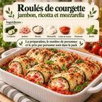 Roulés de courgettes gourmands disposés dans un plat et gratinés au four, recette familiale.