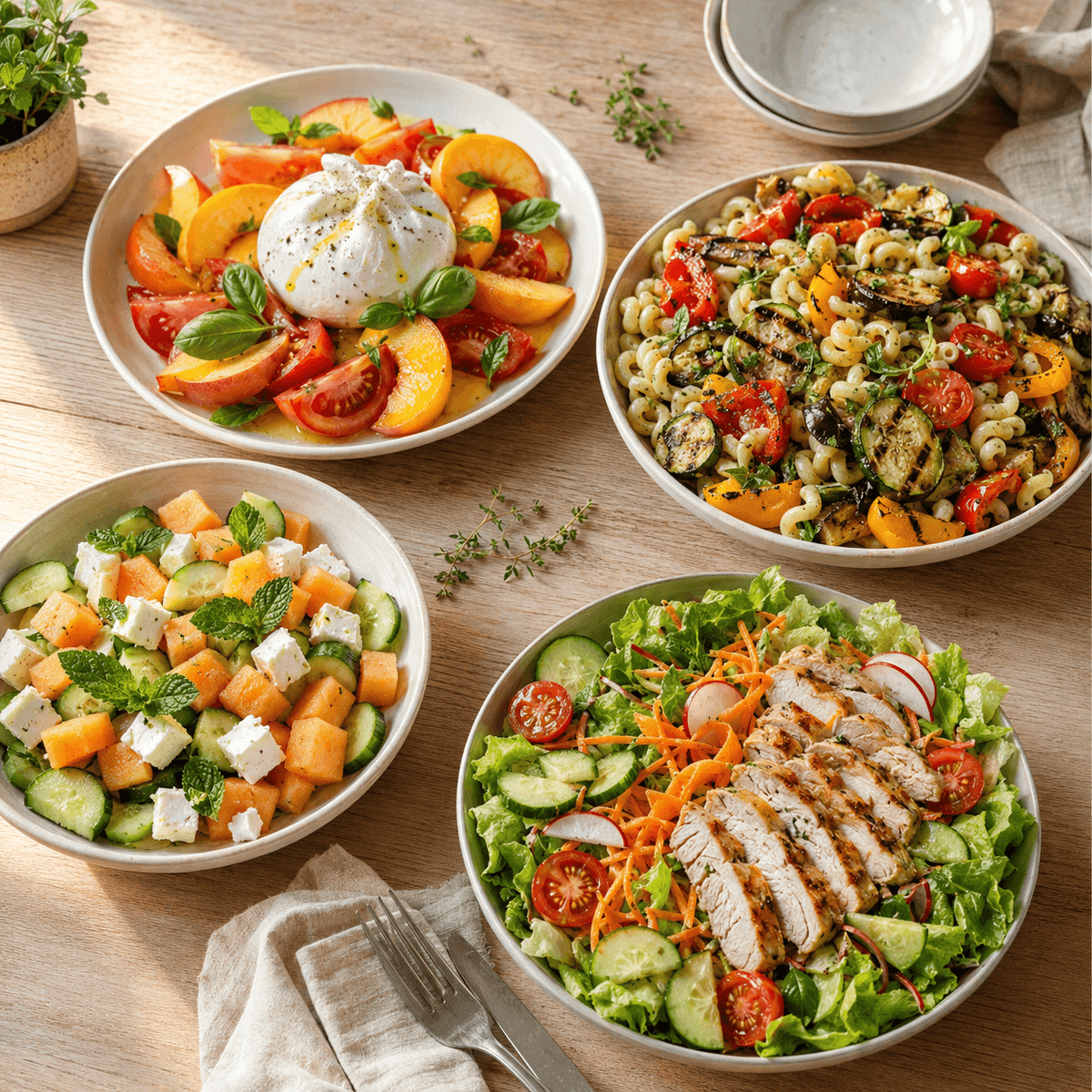Salades pour les journées de chaleur