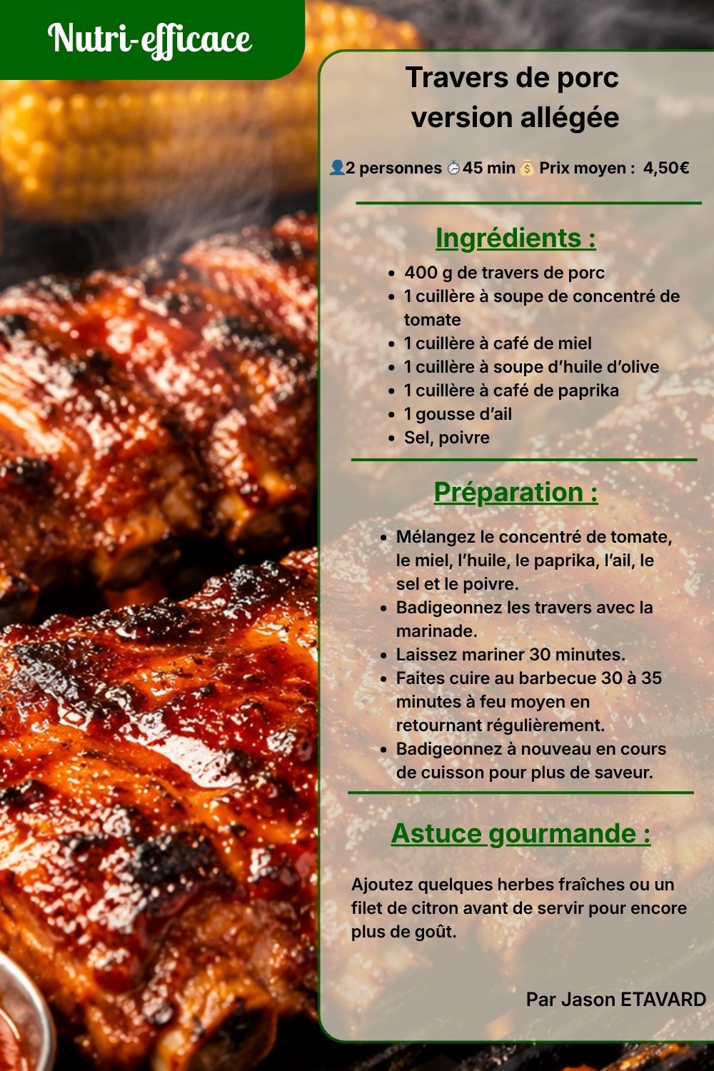 travers de porc 